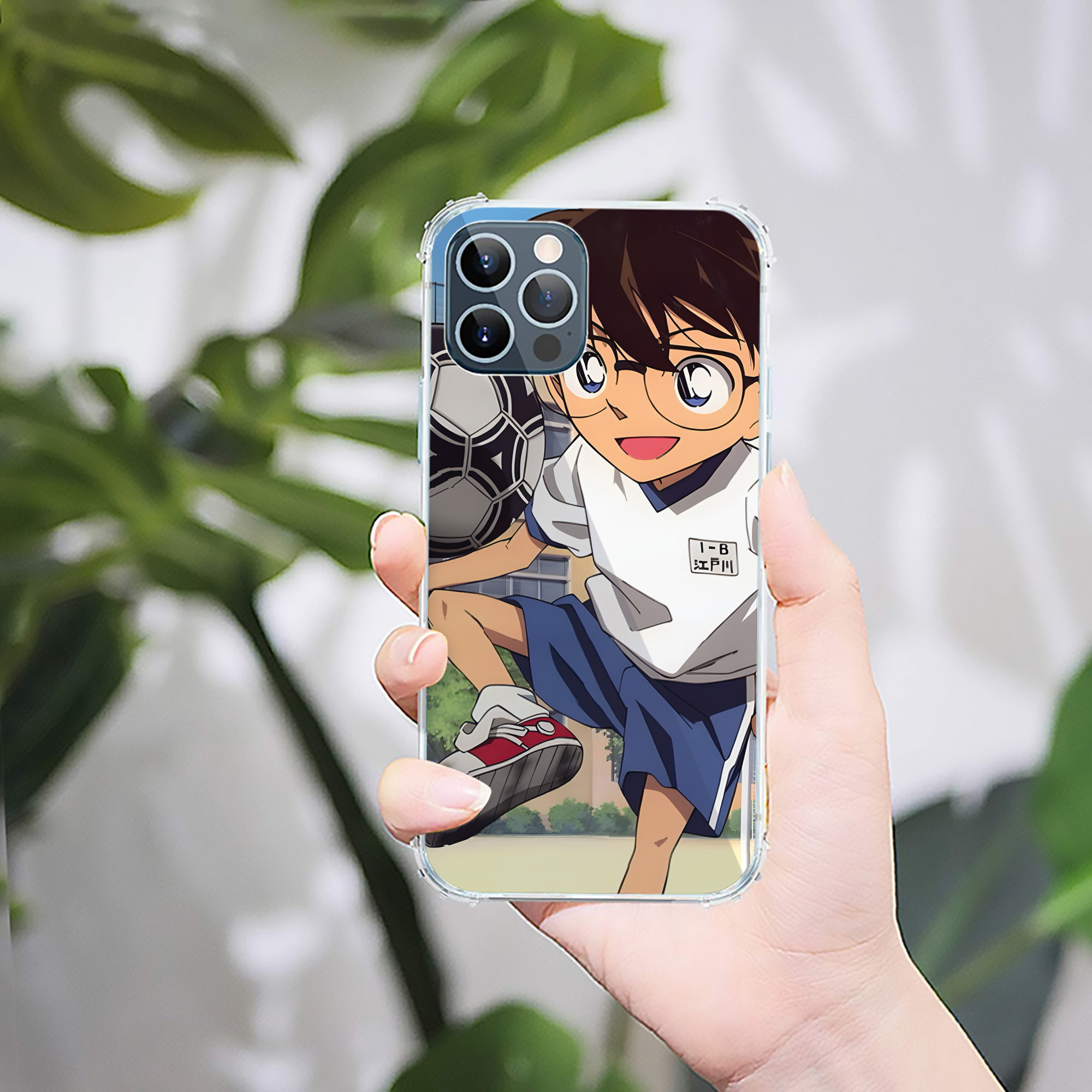 （画像用） 名探偵コナン Detective Conan 【iPhone 12シリーズ対応】透明スマホケース（クリアソフトケース）